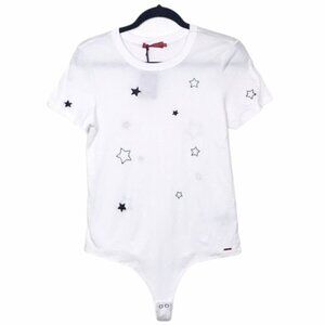 n:philanthropy White Palmer Star Bodysuit Tee